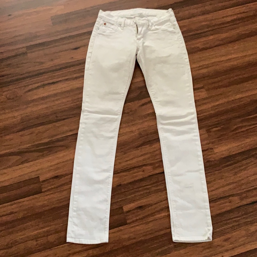 White light skinny jeans